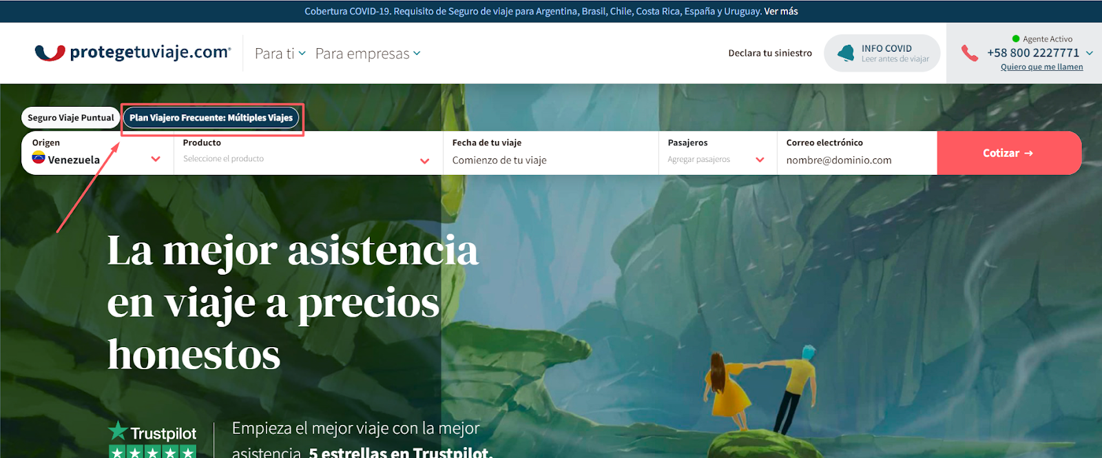 Selección de Múltiples Viajes